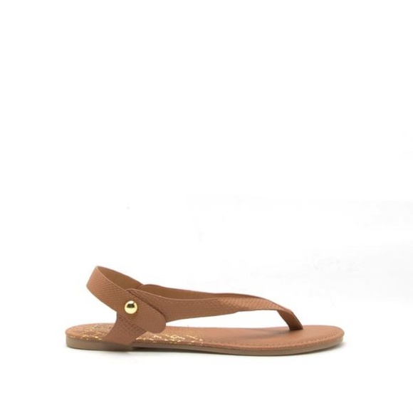 Last Pair Sale! Camel  Snake Skin Print Sandals - Picture 2 of 4